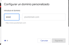 Aquí puedes personalizar tu url