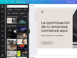 Personaliza tu web en canva